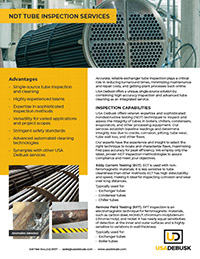DEB NDT Tube Inspection Services Sales Sheet - 042224