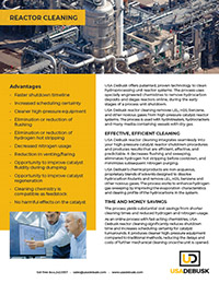 DEB Reactor Cleaning Sales Sheet - 111121