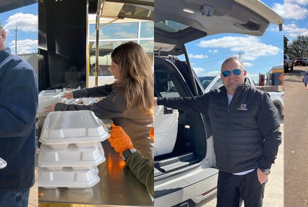 Volunteers Provide Food After Tornado Strikes