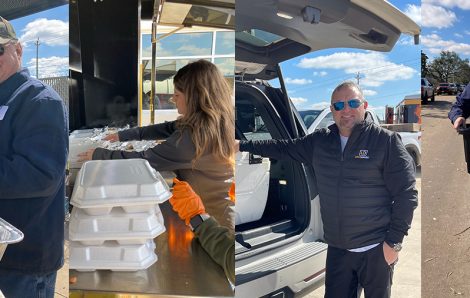 Volunteers Provide Food After Tornado Strikes