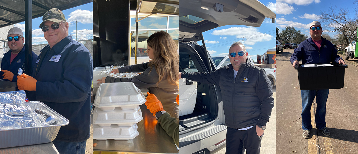 Volunteers Provide Food After Tornado Strikes